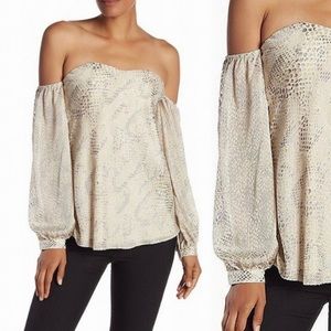 Haute Hippie | “My Amour” Off-The-Shoulder Blouse NWT